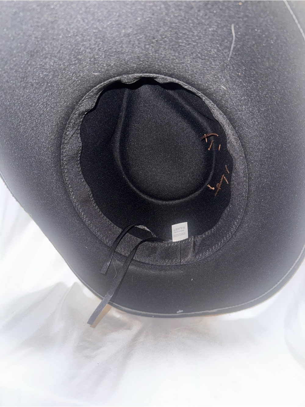 Western Rustic Fedora Hat - Black and Brown - Picture 8 of 8